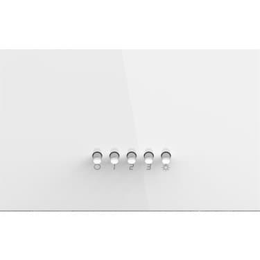 Ferre D087 Tek Camlı 60 cm Beyaz Davlumbaz 4