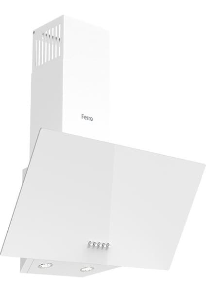 Ferre D087 Tek Camlı 60 cm Beyaz Davlumbaz
