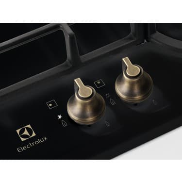 Electrolux EGH6343ROR Rococo Seri Rustik Mat Siyah Ankastre Gazlı Ocak 3