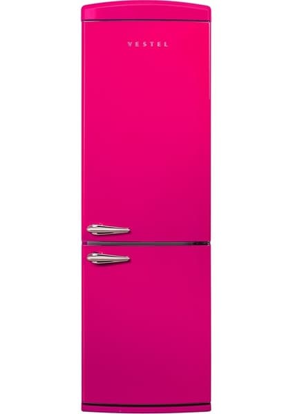 Vestel Retro NFK37001 Pembe 330 Lt No-Frost Buzdolabı