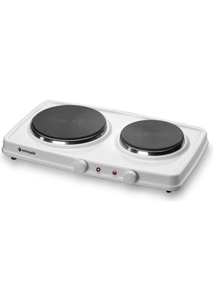 Teknotrust 2 Gözlü Elektrikli Ocak EC SÜ 4102 WE30 Beyaz