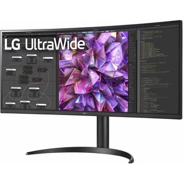 LG 34" 5ms 60Hz (Hdmı+Dp+Type-C) 21:9 Kavisli Ultrawide Qhd (3440X1440) IPS Monitör 34WQ75C-B 2