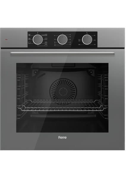 Ferre QXE62CPR Fryart Basıc Gri Ankastre Fırın
