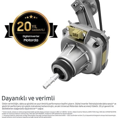 Samsung DV90BB5245AEAH 9 kg A+++ Bespoke Çamaşır Kurutma Makinesi, DIT Motor, AI Kontrol 6