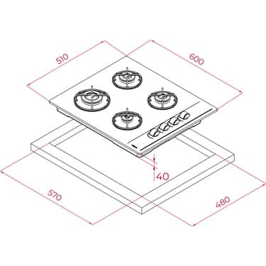 Teka Gbe 64002 Kbc Wh Ocak 3