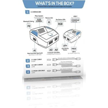 Zen Cronus Zen Console Gaming Ps4-Ps5- Xbox Yeni Nesil Macro Klavye Mouse Dönüştürücüsü 3