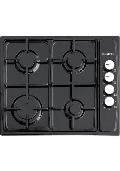 Kumtel KO- 410BF Ankastre Siyah Emaye Ocak Doğalgaz