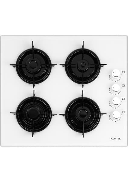 Kumtel KO-40TAHDF Beyaz Cam Ankastre Ocak 3