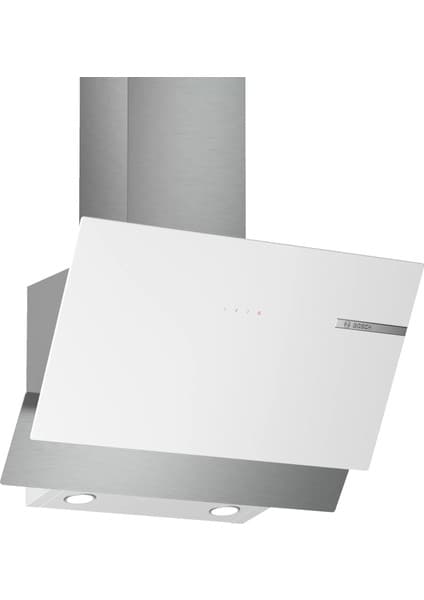 Bosch DWK65AD20R Beyaz Cam Eğimli 60CM Davlumbaz