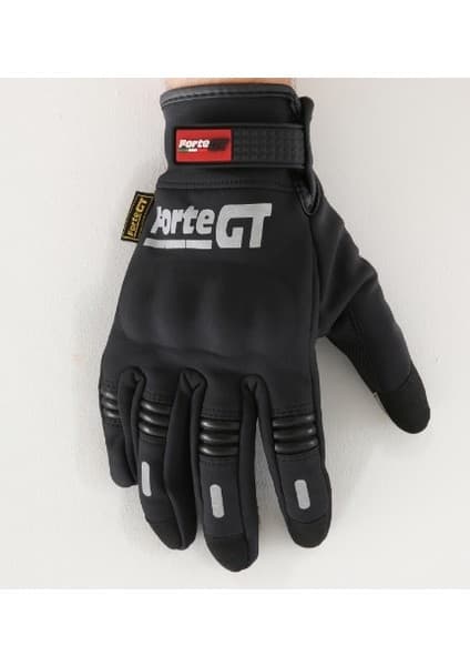 Motospartan Korumalı Softshell Motosiklet Eldiveni - XL Beden, Siyah (GT 07)