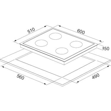 Alveus Vitro 641 Elektrikli Ankastre Ocak 3