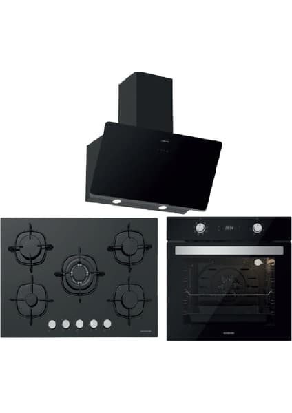 Silverline Ankastre Set - Soho 80CM Davlumbaz - CS5365B01 - BO6504B01