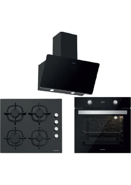 Silverline Ankastre Set - Soho 60CM Davlumbaz - CS5343B01 - BO6504B01