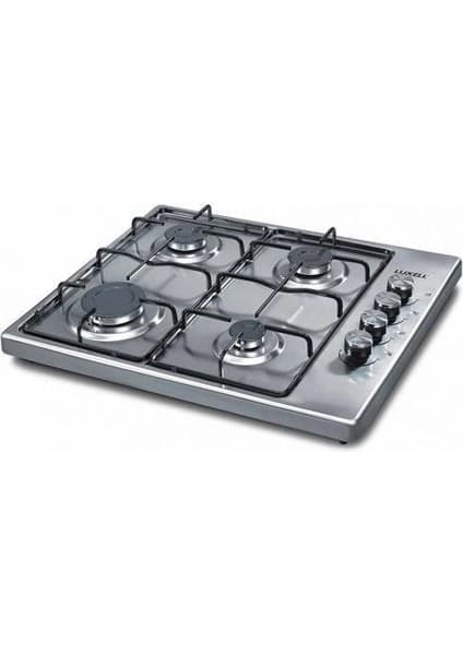 Luxell LX-420F 4 Gözlü Emniyetli Set Üstü LPG'li Inox Ocak