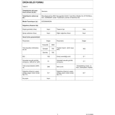 Siemens KD55NNWE0N 453 Lt No-Frost Buzdolabı 5