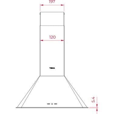 Teka - Dos 90.2 Vn - Duvar Tipi Country Davlumbaz - 631 M³/h - Vanilya - 90 cm - 113010009 2
