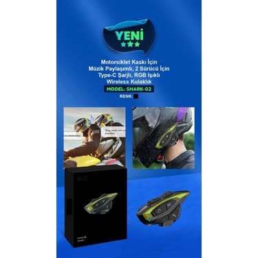 ÇELİKWORK IP65 Su Geçirmez 2 Kişi 1KM Grup İNTERKOM Müzik Paylaşımlı Motosiklet Motor Telsiz Kask Kulaklığı 5