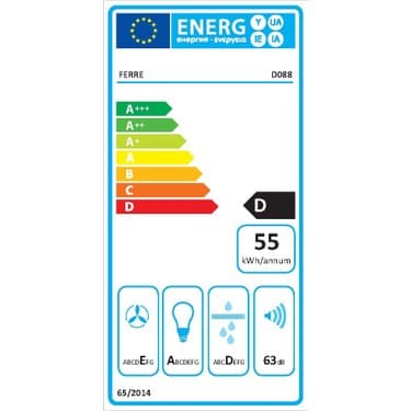 Ferre D088 - 60 cm Davlumbaz Gri 2