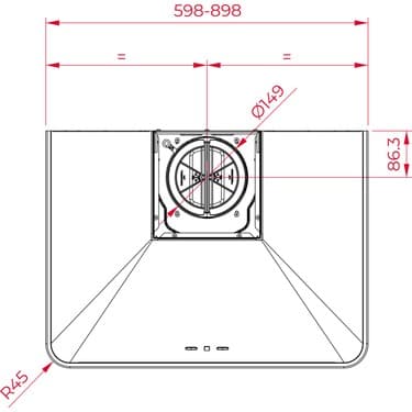 Teka - DOS 60.2 AT - Duvar Tipi Country Davlumbaz - 631 m³/h - Antrasit - 60 cm - 113010008 6