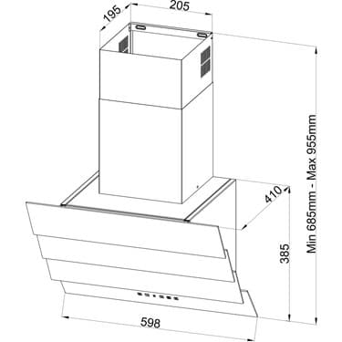 Termikel Ankastre Davlumbaz Fujer BB60 2