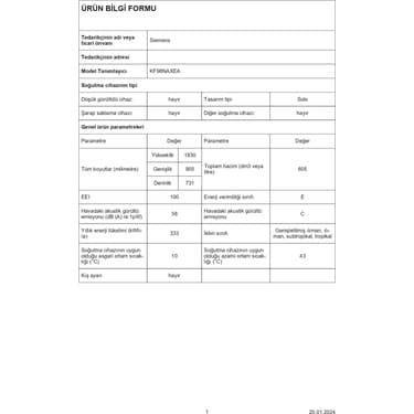 Siemens IQ500 KF96NAXEA 605 Lt Multidoor No-Frost Gardırop Tipi Buzdolabı 5