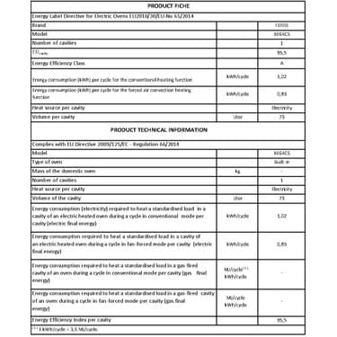 Ferre XE64CS Steamart&fryart Serisi Buharlı Pişirme Siyah Ankastre Fırın (0+10 Konum) 7