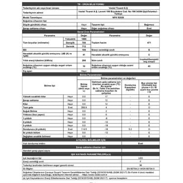 Regal Nfk 52020 471 Lt No Frost Kombi Buzdolabı 4