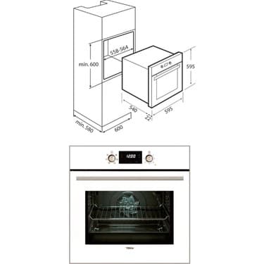 Teka Chef 6 Premium Ankastre Beyaz Set (Davlumbaz, Ocak, Fırın) 3