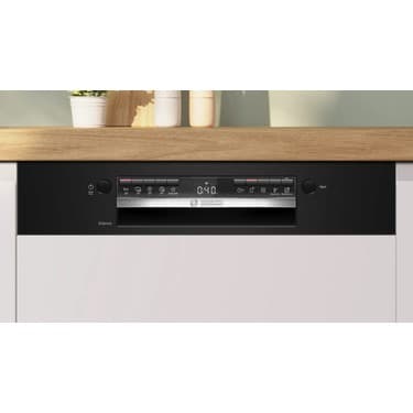 Bosch SMI4IKB50T D Enerji Sınıfı 5 Programlı Siyah Yarı Ankastre Bulaşık Makinesi 2
