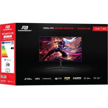 PowerBoost 23,8" 100Hz IPS Frameless VGA+HDMI LED Gaming Monitör 3