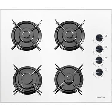 Luxell Süper Kristal Beyaz Ankastre 2'li Set (OC88 Cam Ocak ve DA88 Davlumbaz Rotary Düğme) 3