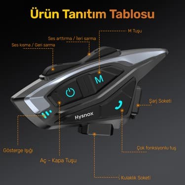 Kiit Profesyonel Intercom Motosiklet Kask Bluetooth Interkom Hd Yüksek Ses Kalitesi 2