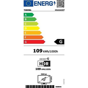 Toshiba 65UA3E63DT 65" 165 Ekran Dahili Uydu Alıcılı 4K Ultra HD Smart DLED TV 6