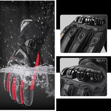 Suomy Geceleri Sıcak Su Geçirmez Anti-Şok Anti-Şok Yansıtıcı Motosiklet Eldivenleri (Yurt Dışından) 2