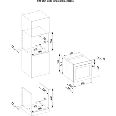 Tommatech TAF6003WSP Ankastre Elektrikli Fırın 6