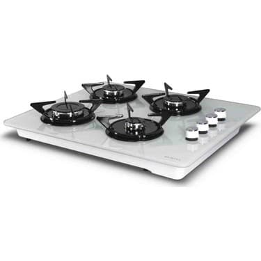 Kumtel Cam Set Üstü Ocak Lpg'li Beyaz 2