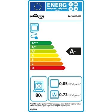Tommatech TAF6003SSP Ankastre Elektrikli Fırın 5
