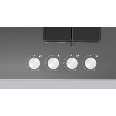 Siemens EN6C9HO12O 4 Gözlü Gazlı Ocak Wok Gözü ile Hızlı Pişirme 3.5 Kw Güç Cam Yüzey Gri 3