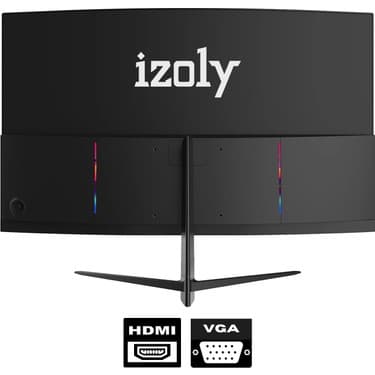 İzoly 2456 24" 100Hz 1ms Full HD Curved HDMI+VGA Monitör 2