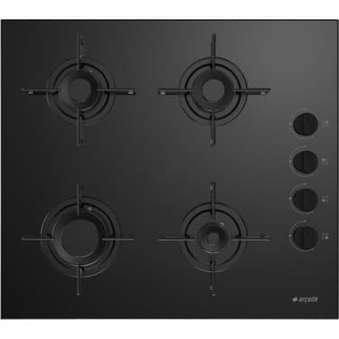 Arçelik Fibona Serisi Siyah Cam Ankastre Set Ade 606-3 Davlumbaz-Ocd 601 Ocak- Afc 330 S Turbo Fırın 3