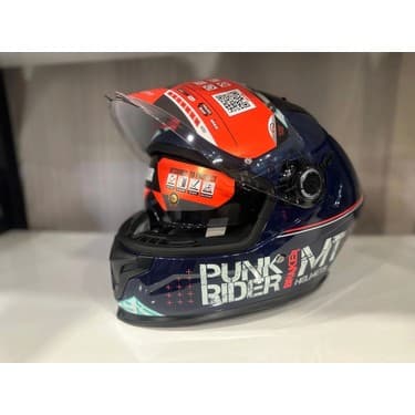 Mt Helmets Kask mt Braker Sv Punk Rider C7 Parlak Blue/black 2