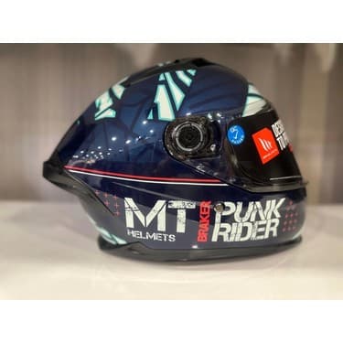 Mt Helmets Kask mt Braker Sv Punk Rider C7 Parlak Blue/black 4
