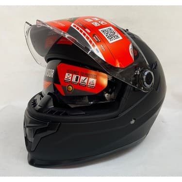 MT Braker Sv A1 Mat Siyah - Şefaf Vizörlü- Iç Güneş Vizörlü - Kapalı Motosiklet Kaskı 2