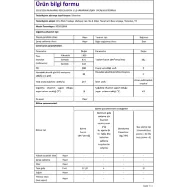 Silverline R12051B04 F Enerji Sınıfı 482 Lt No-Frost Buzdolabı 2