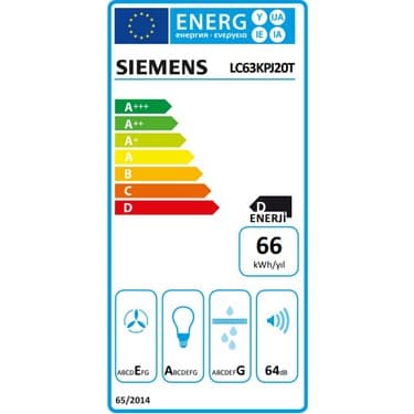 Siemens LC63KPJ20T IQ100 Duvar Tipi Davlumbaz Yüzey 4
