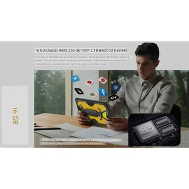 Ulefone Armor Pad 2 Dayanıklı Android Tablet IP68 8gb / 256GB 18600MAH (telefon özellikli) 3