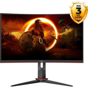 AOC 27" CQ27G2S/BK 1MS 165HZ 2K HDMI DP Monitör 2