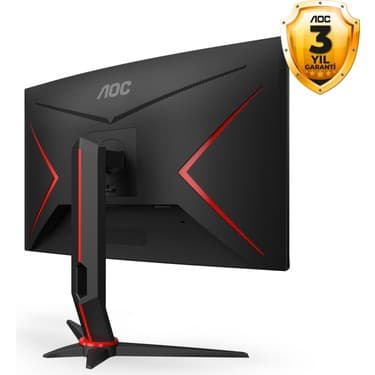 AOC 27" CQ27G2S/BK 1MS 165HZ 2K HDMI DP Monitör 8