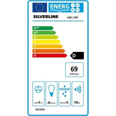 Silverline 3481 Flam Gri 60 Cm Davlumbaz 3