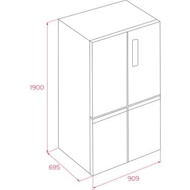 Teka Rmf 77960 Ss E Enerji Sınıfı 522 lt Nofrost Buzdolabı 4